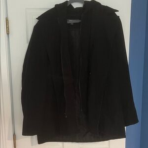 Kenneth Cole Reaction Black Hooded Jacket